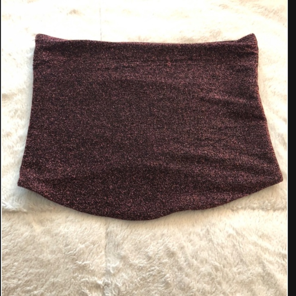 ‘Wild fable’ pink sparkly tube top Sz. Small